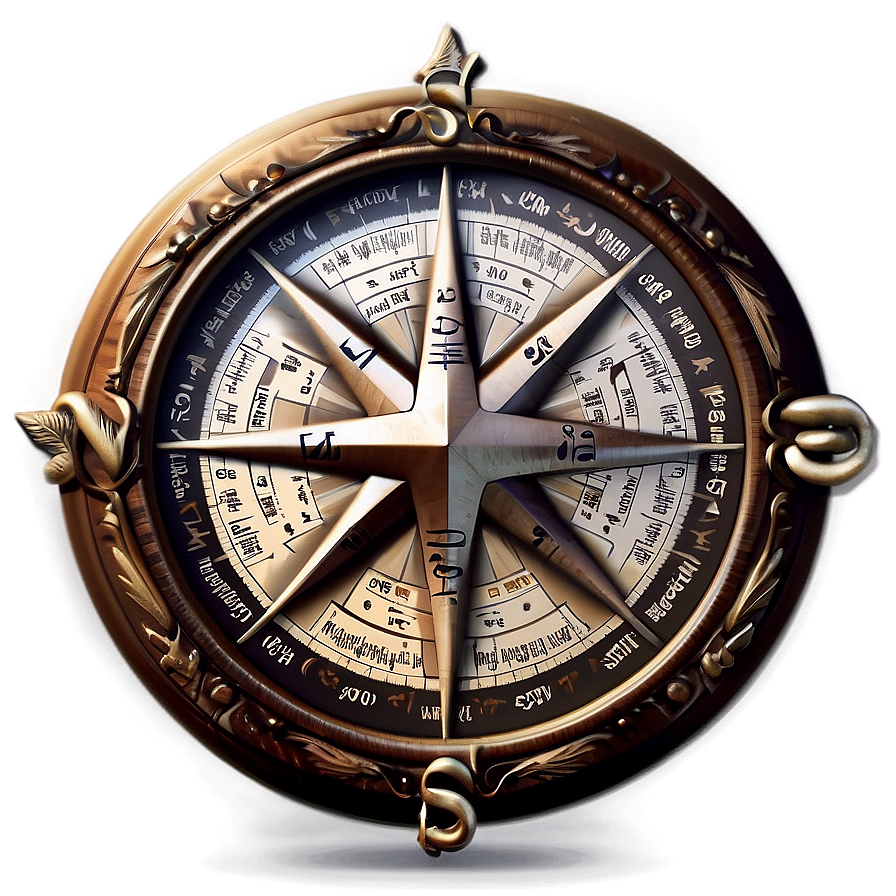 Compass Rose For Orienteering Png 05252024