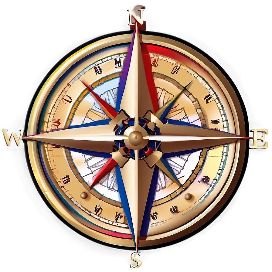 Compass Rose Illustration Png 05252024