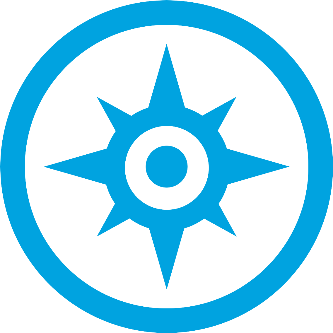 Compass Rose Vector Icon