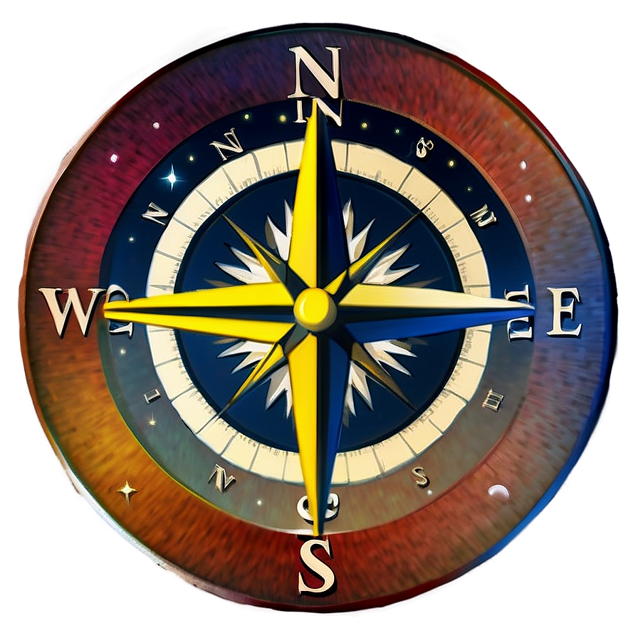 Compass Rose With North Star Png 05252024