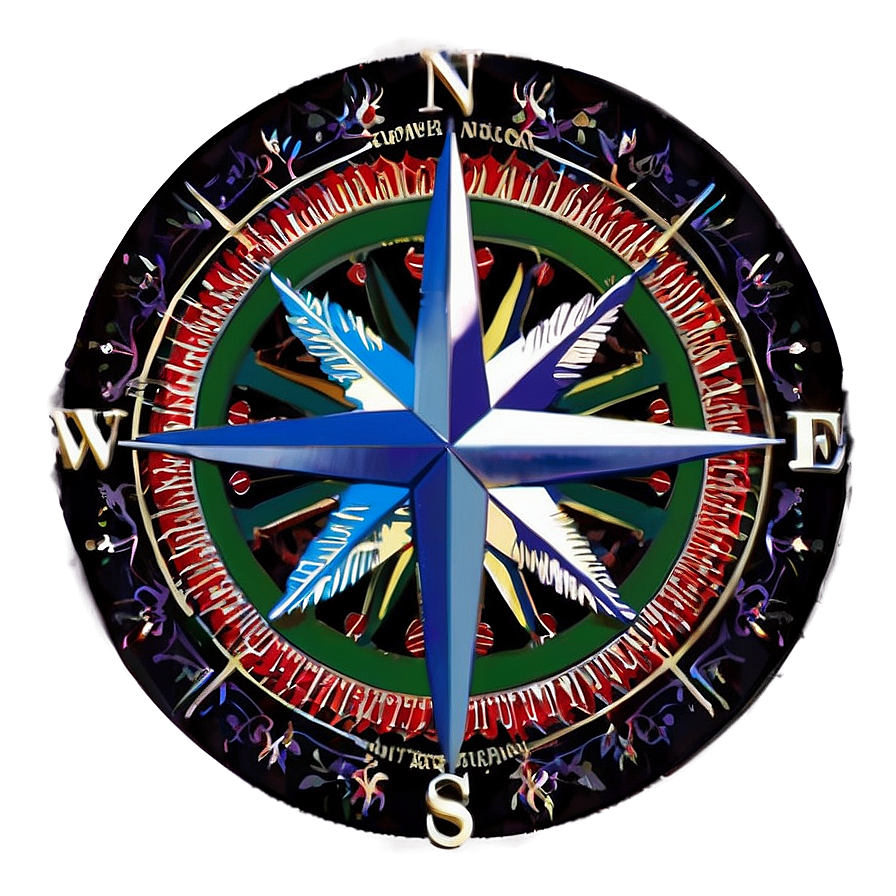 Compass Rose With North Star Png 74
