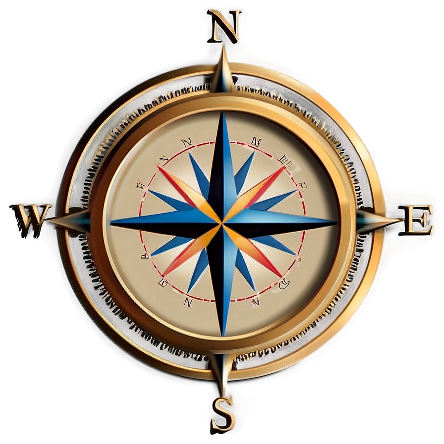 Compass Rose With Wind Directions Png Hti