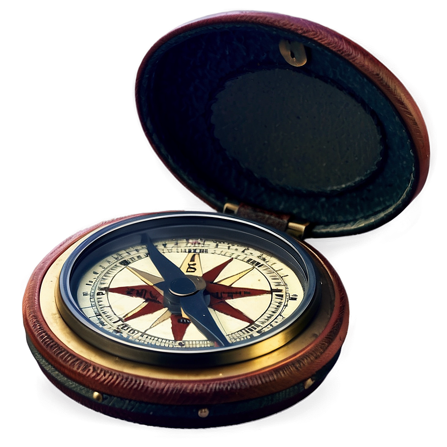 Compass With Leather Case Png 48