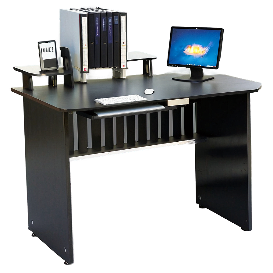 Computer Desk With Hutch Png Wba