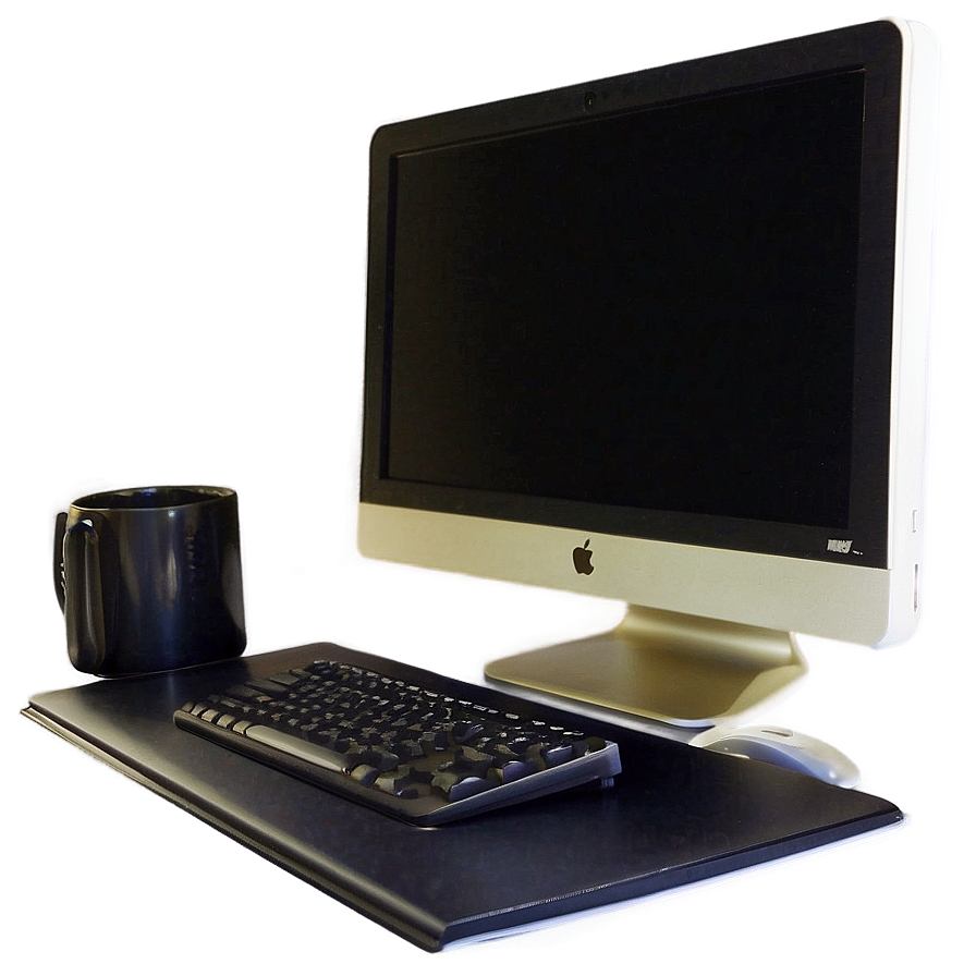 Computer Screen On Desk Png Hhe35