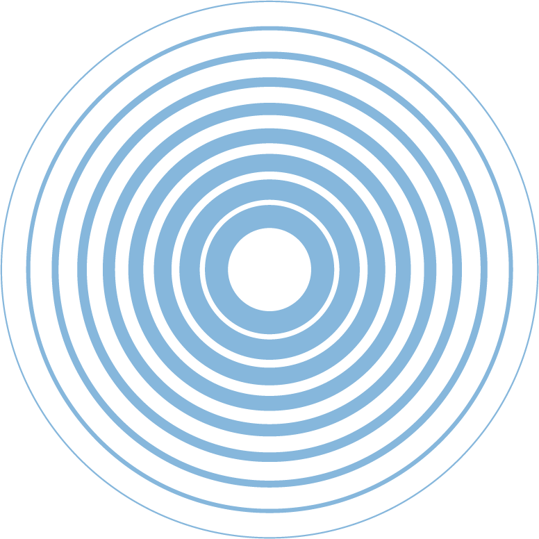 Concentric Sound Waves Illustration