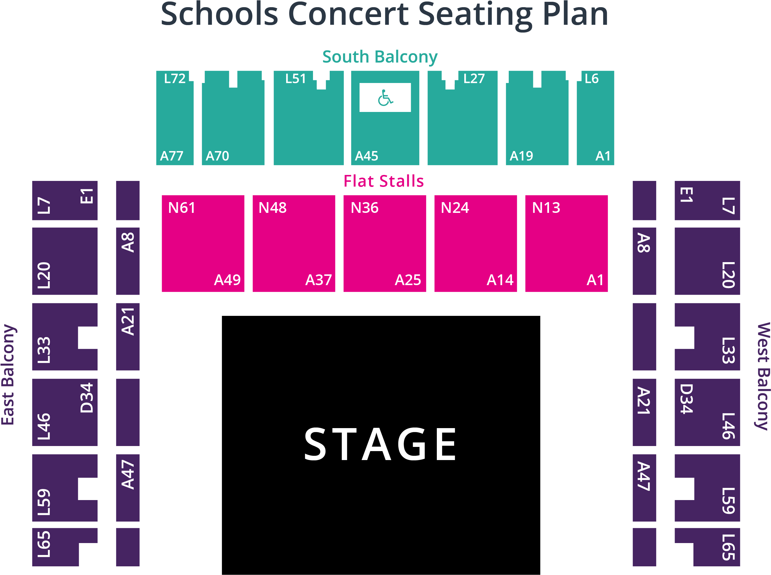 Concert Seating Plan Graphic