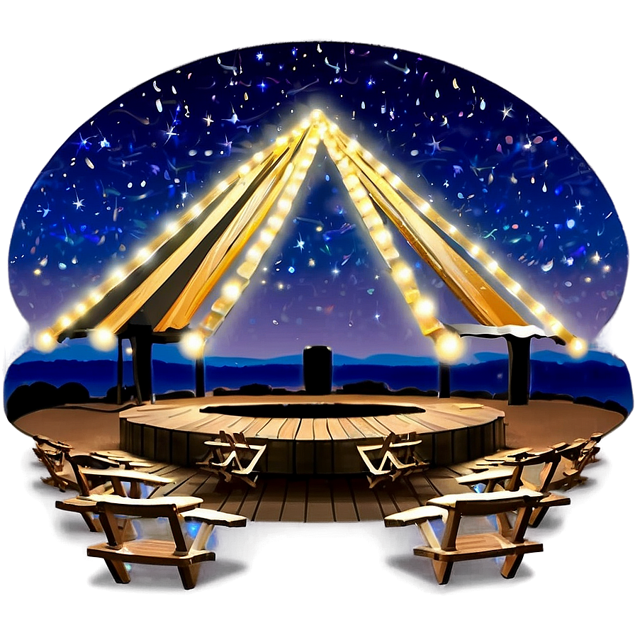 Concert Stage Under Stars Png 45