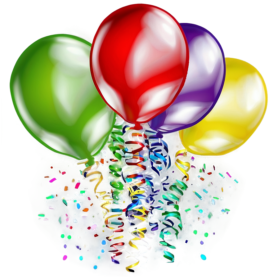 Confetti Balloons Png Joe