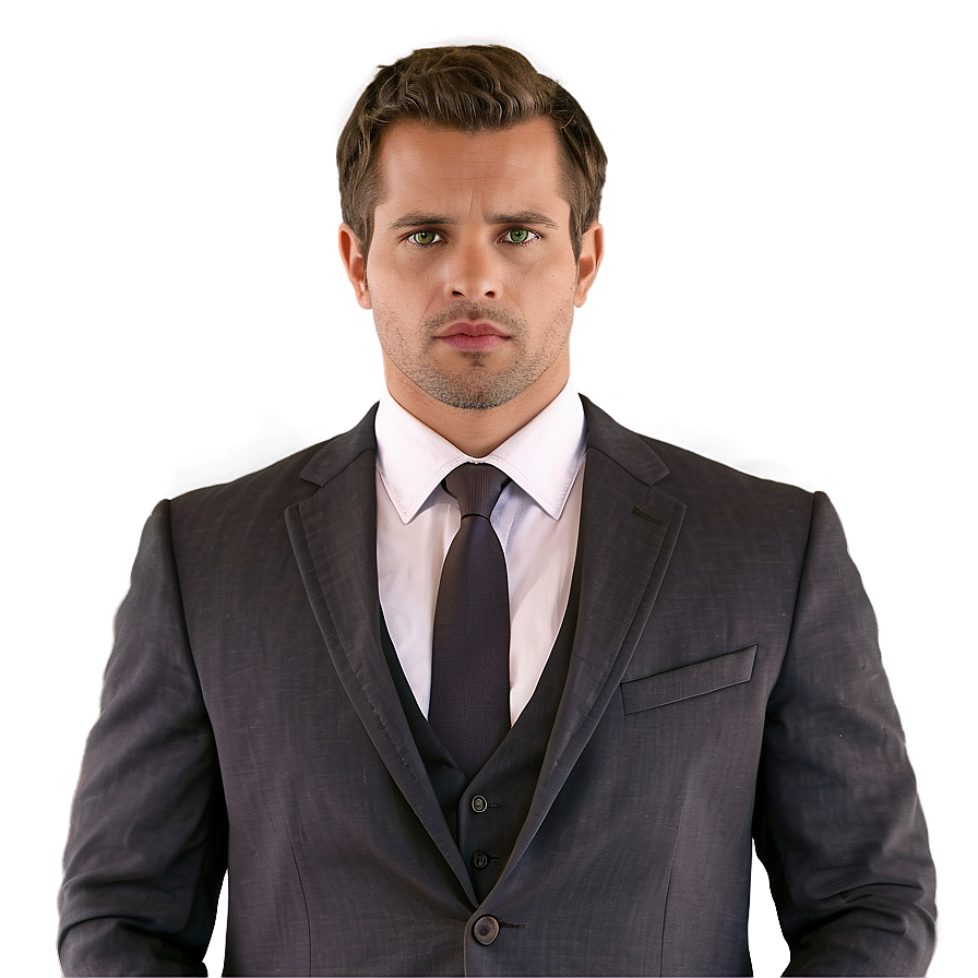 Confident Man In Suit Png 06262024