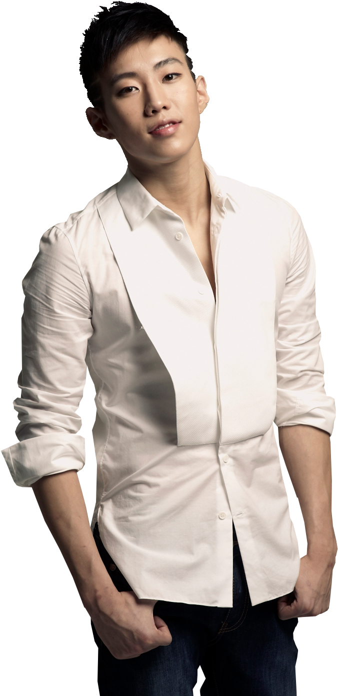 Confident Manin White Shirt