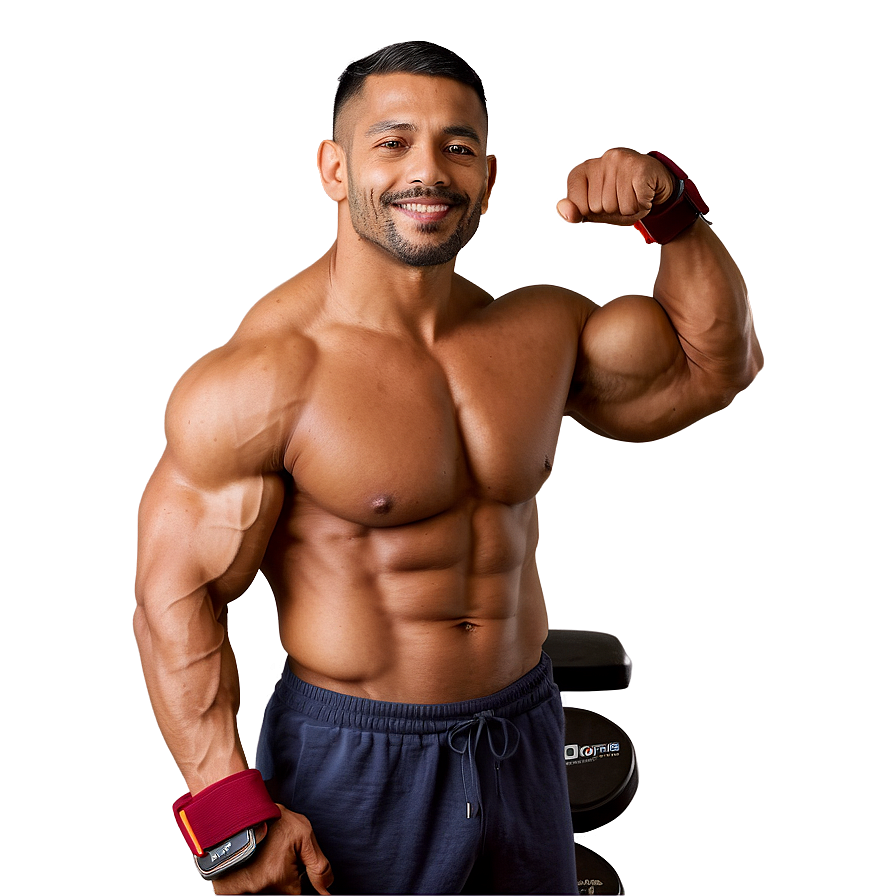 Confident Muscle Man Png Imi