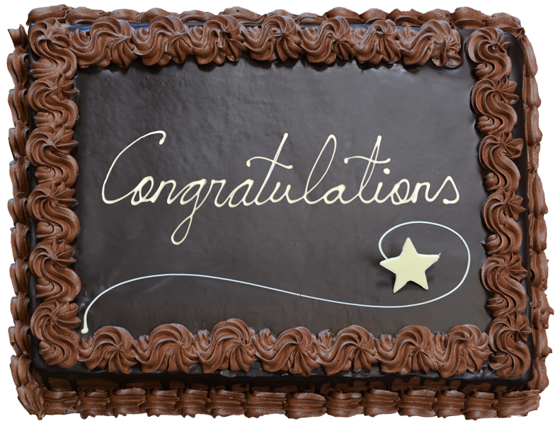 Congratulations Chocolate Cake