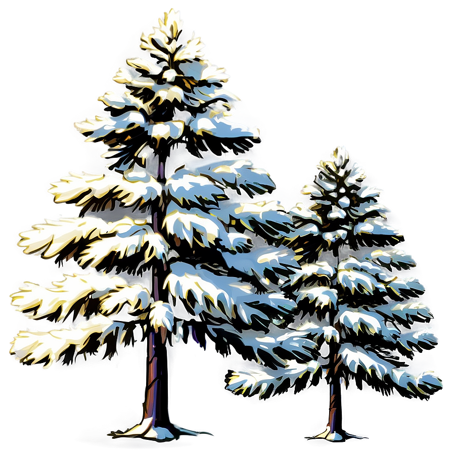 Coniferous Tree Elevation Png 47