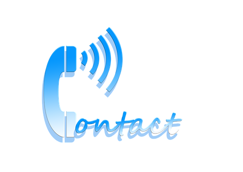 Contact Icon Blue Wifi Signal