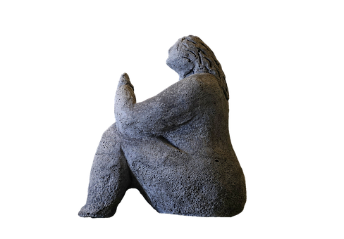 Contemplative Stone Sculpture