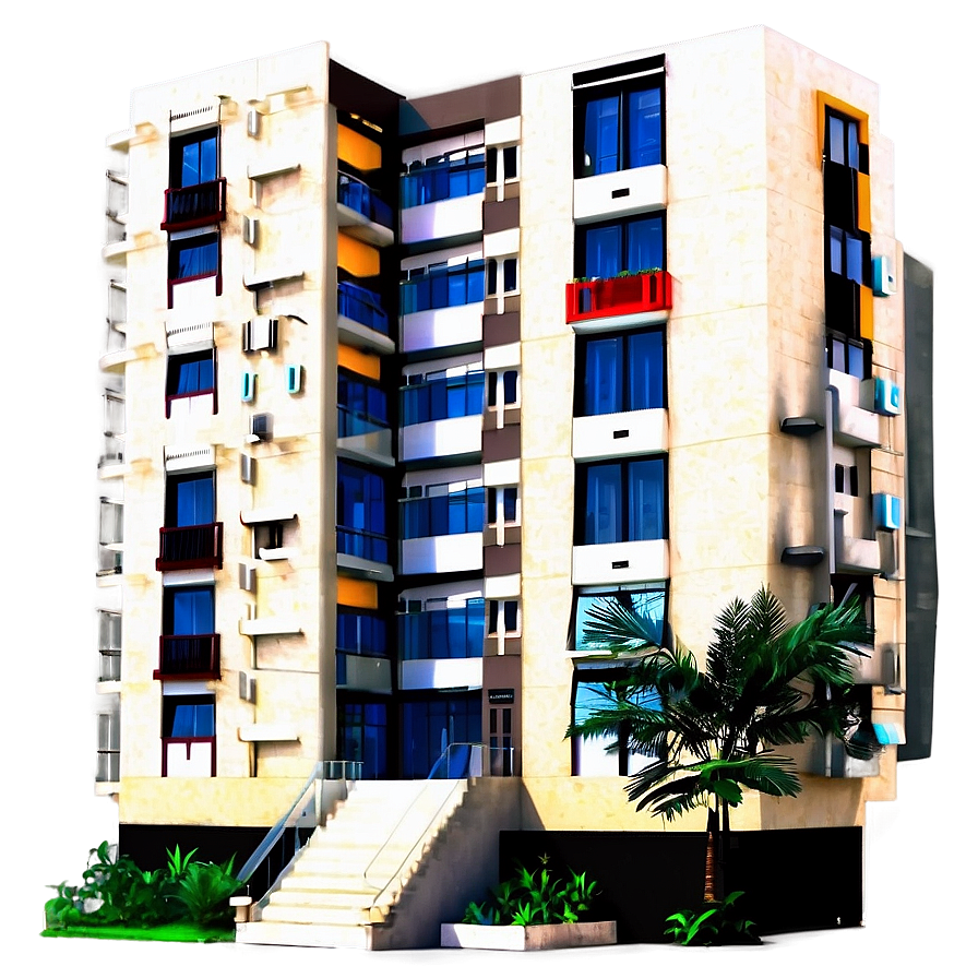 Contemporary Apartment Facade Png 05242024