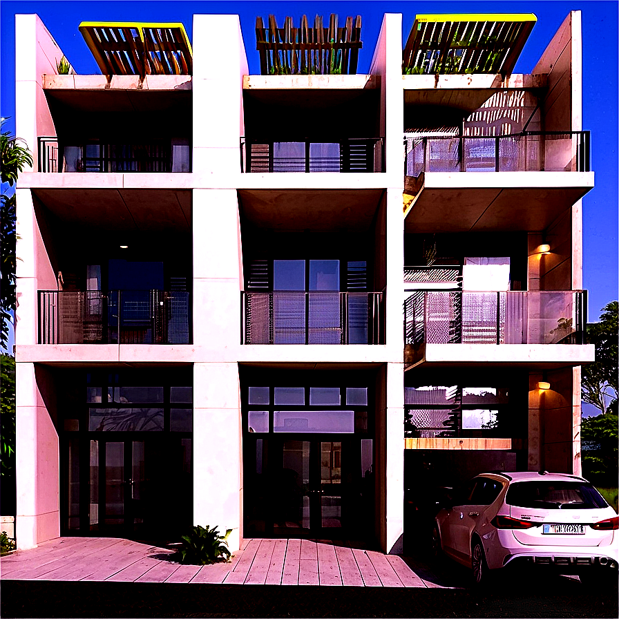 Contemporary Apartment Facade Png 68