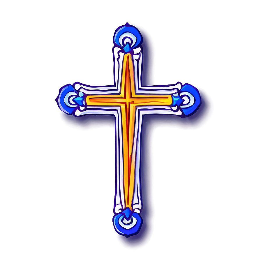 Contemporary Cross Outline Png Oxq