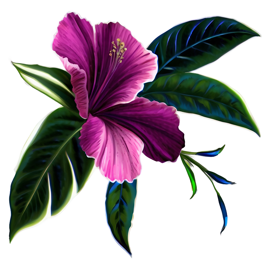 Contemporary Flower Print Png 06262024