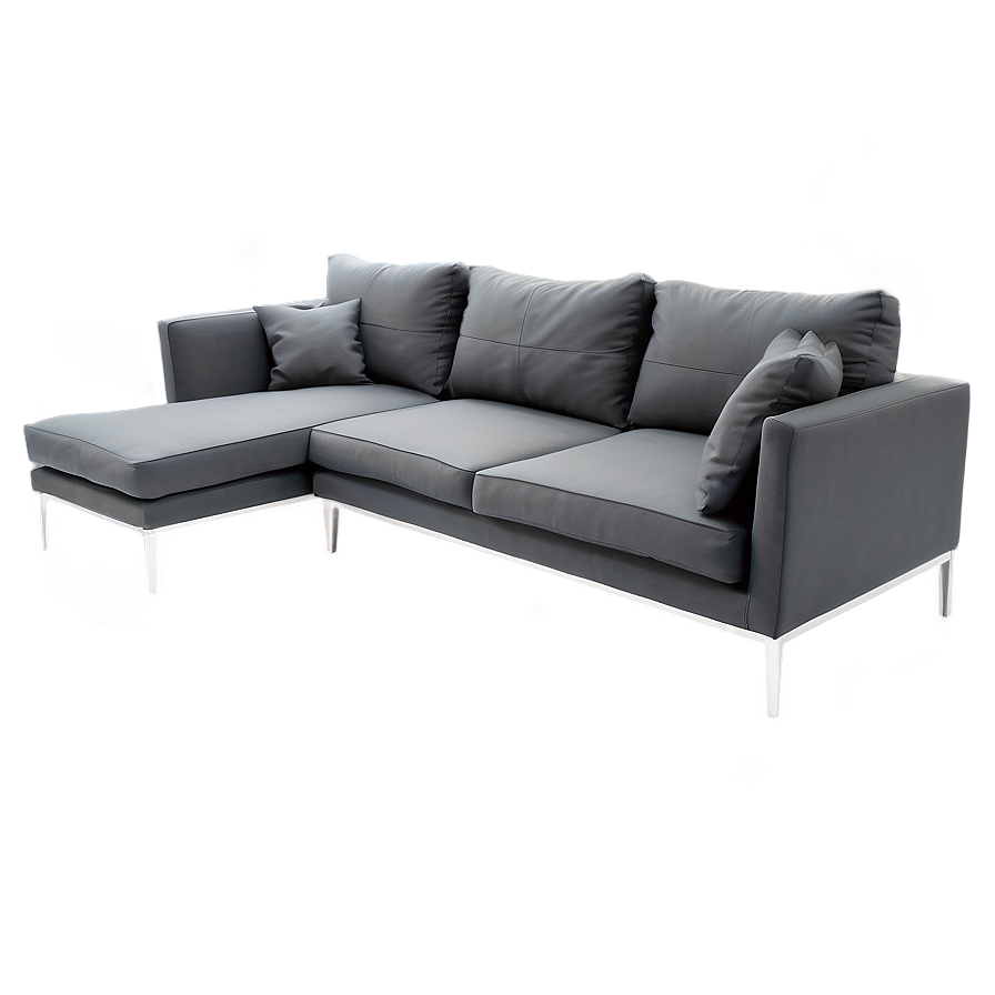 Contemporary L-shaped Couch Png Fiv