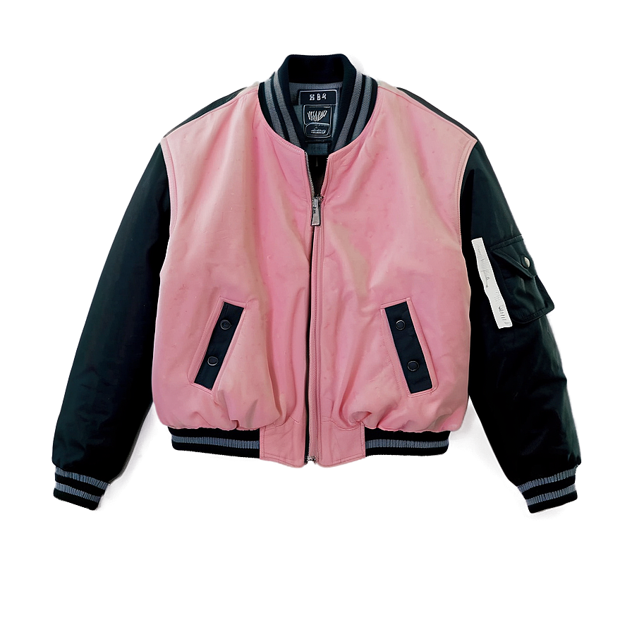 Contrast Sleeve Bomber Png Vre25