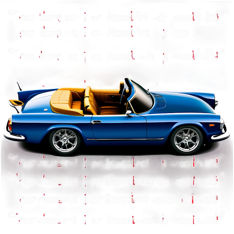 Convertible Car Vector Clipart Png 06202024