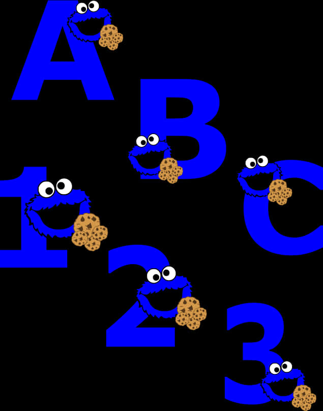 Cookie Monster Alphabet Numbers