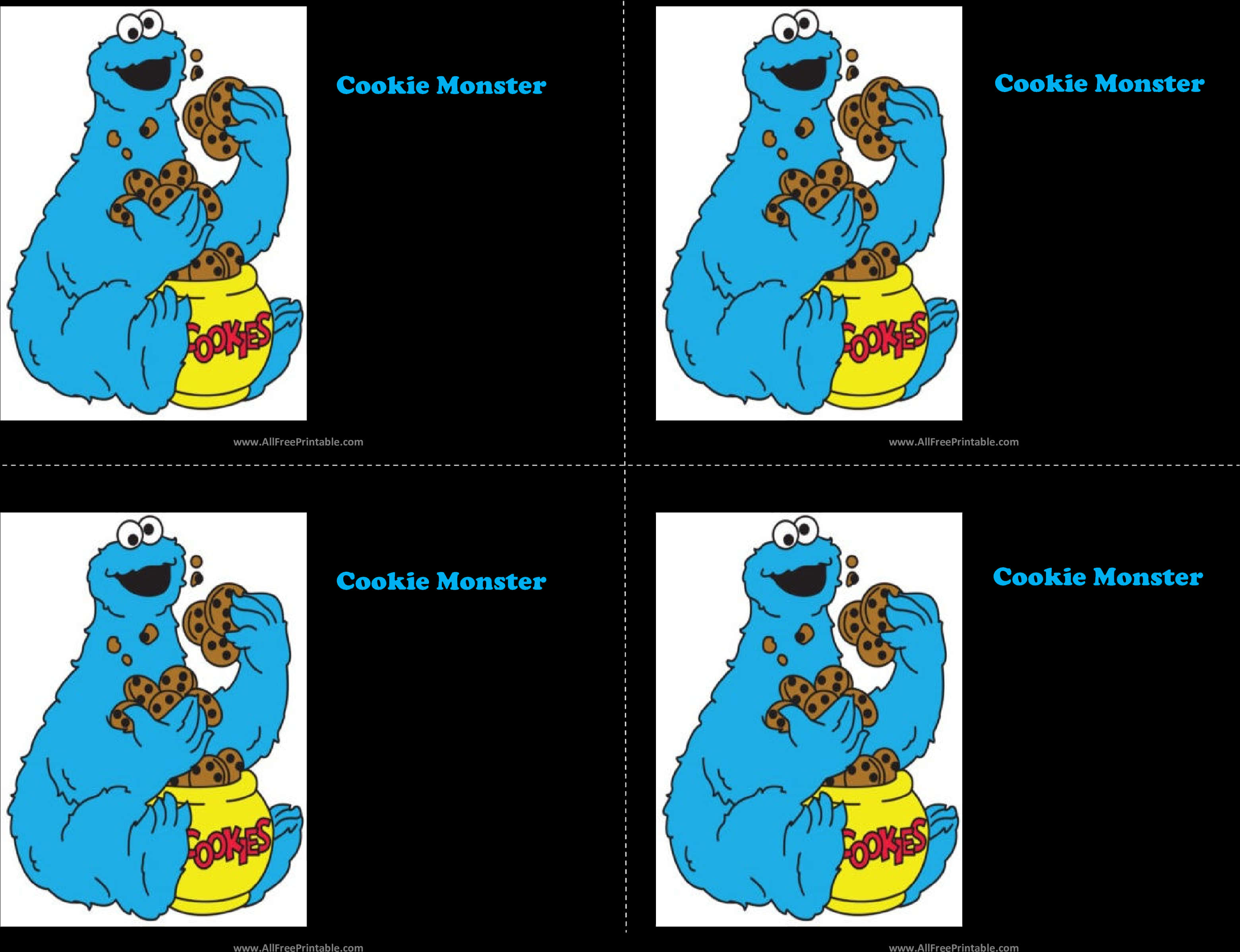 Cookie Monster Eating Cookies