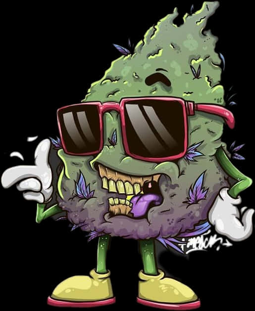 Cool_ Animated_ Weed_ Character