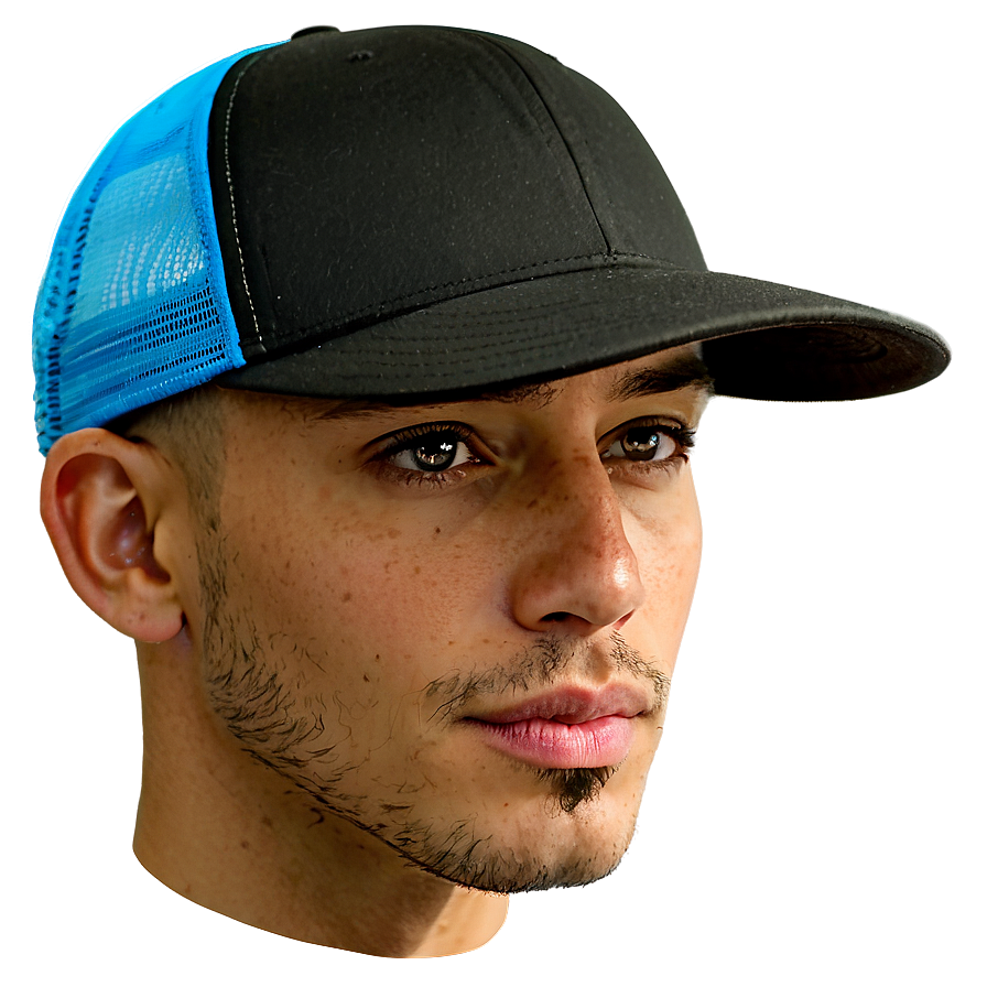 Cool Black Trucker Hat Png Dkm