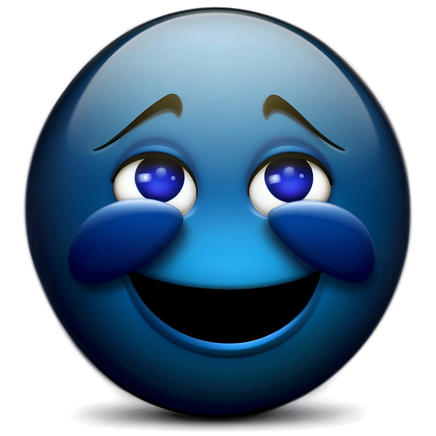 Cool Blue Emoji Images Png 34