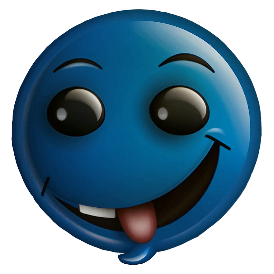 Cool Blue Emoji Images Png 97