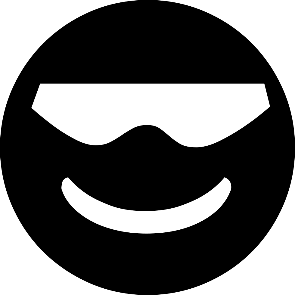 Cool Circle Emoji Smiling Sunglasses