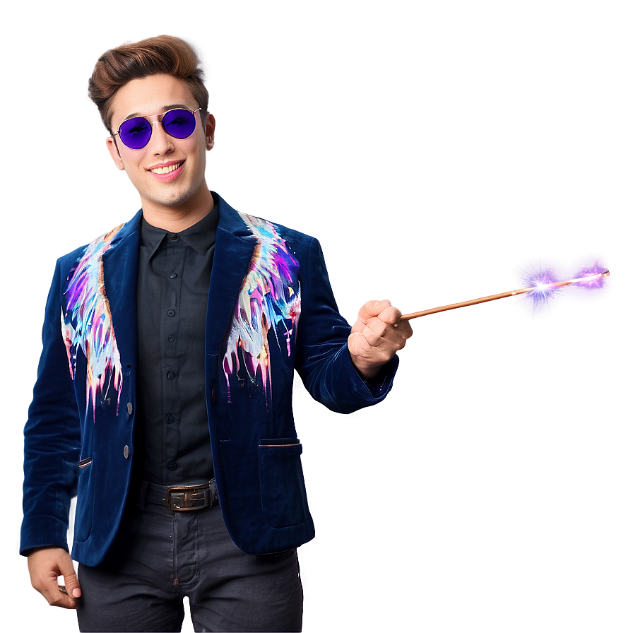 Cool Guy With A Magic Wand Png Hjs3