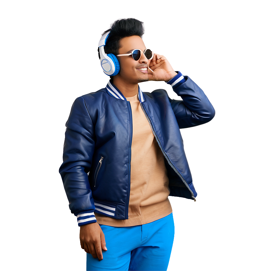 Cool Guy With Headphones Png Ipy