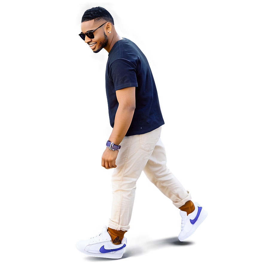 Cool Guy With Sneakers Png Hlj