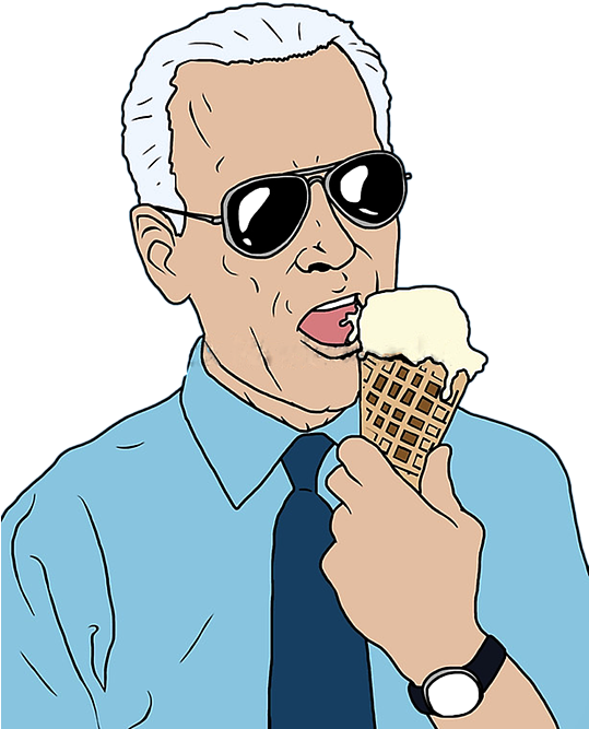 Cool Ice Cream Enjoyment Cartoon