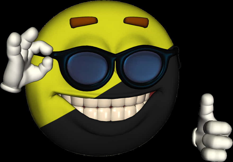 Cool Laughing Emojiwith Sunglasses