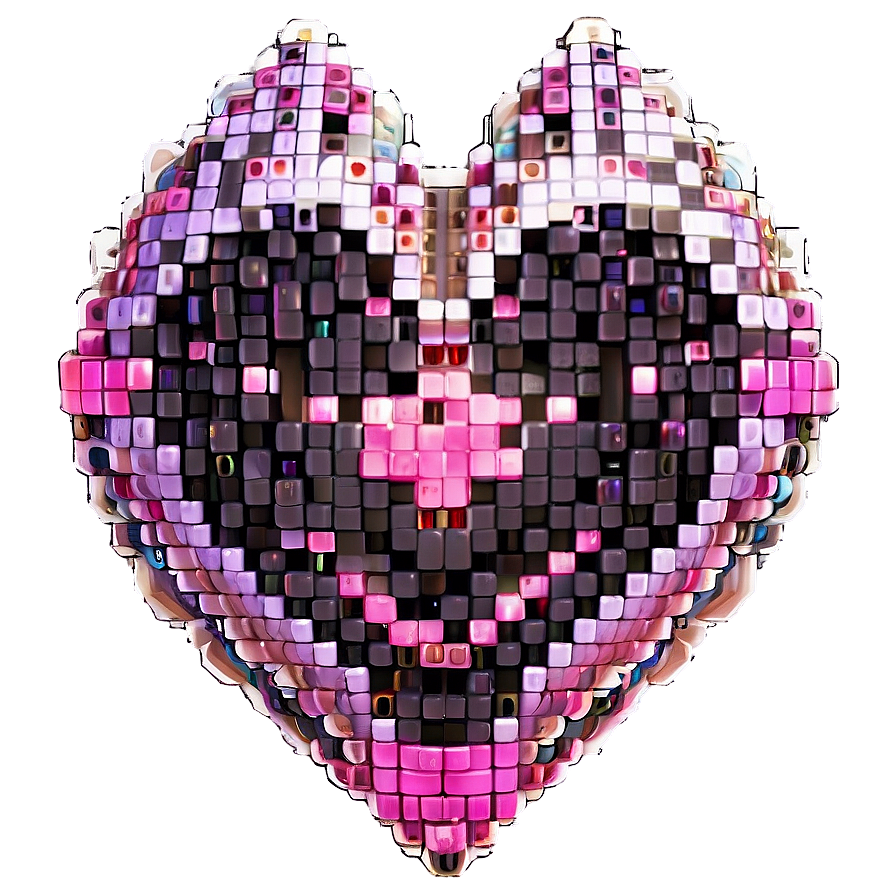 Cool Pixel Heart Png 05252024