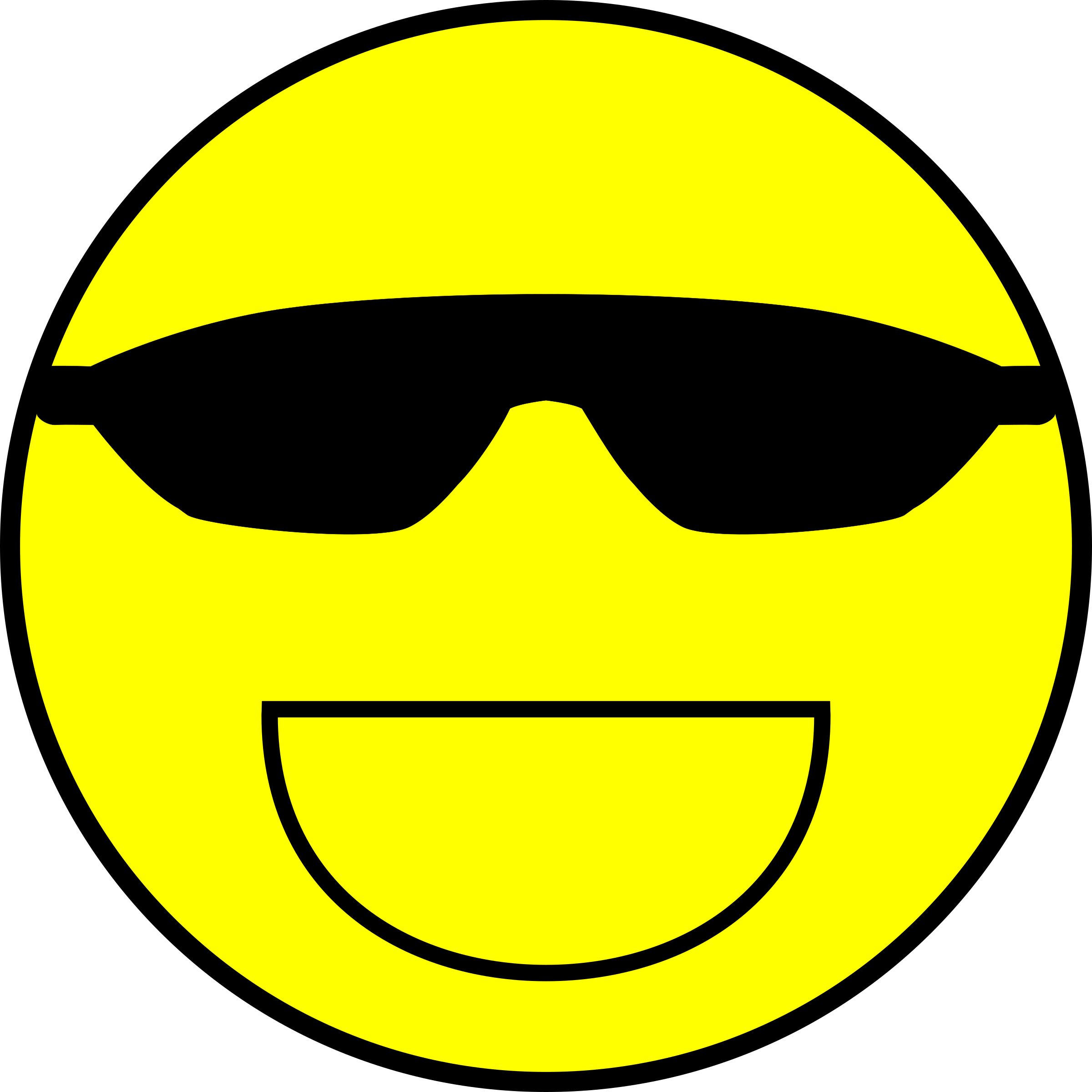 Cool Smiley Facewith Sunglasses