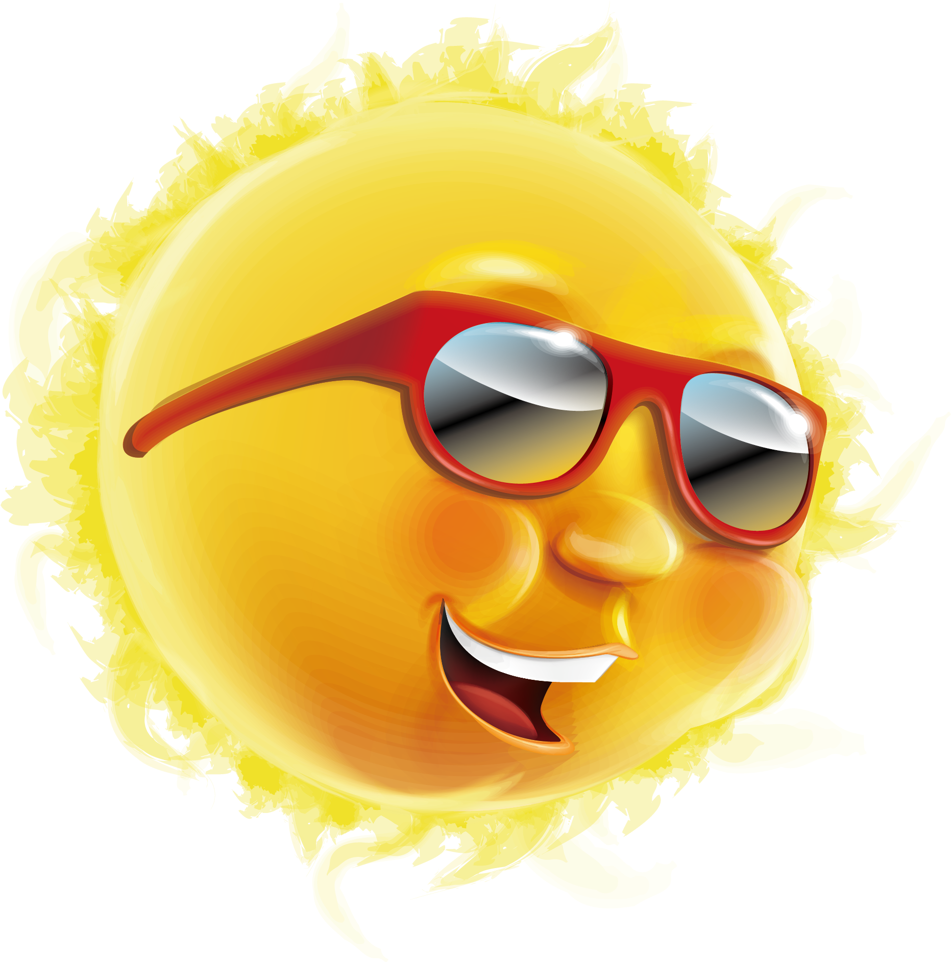 Cool Sun Emojiwith Sunglasses