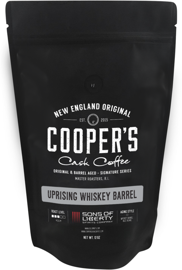 Coopers Cask Coffee Whiskey Barrel Aged Packaging