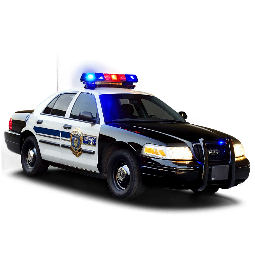 Cop Car With Lights Png Ubf