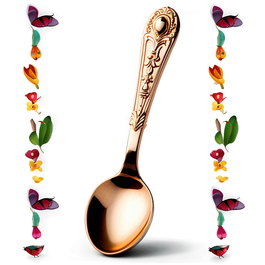 Copper Finish Teaspoon Png Oyn59