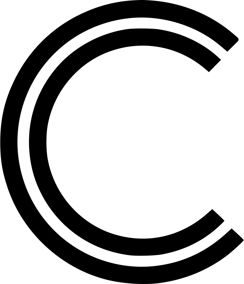 Copyright Symbol Blackon Transparent Background