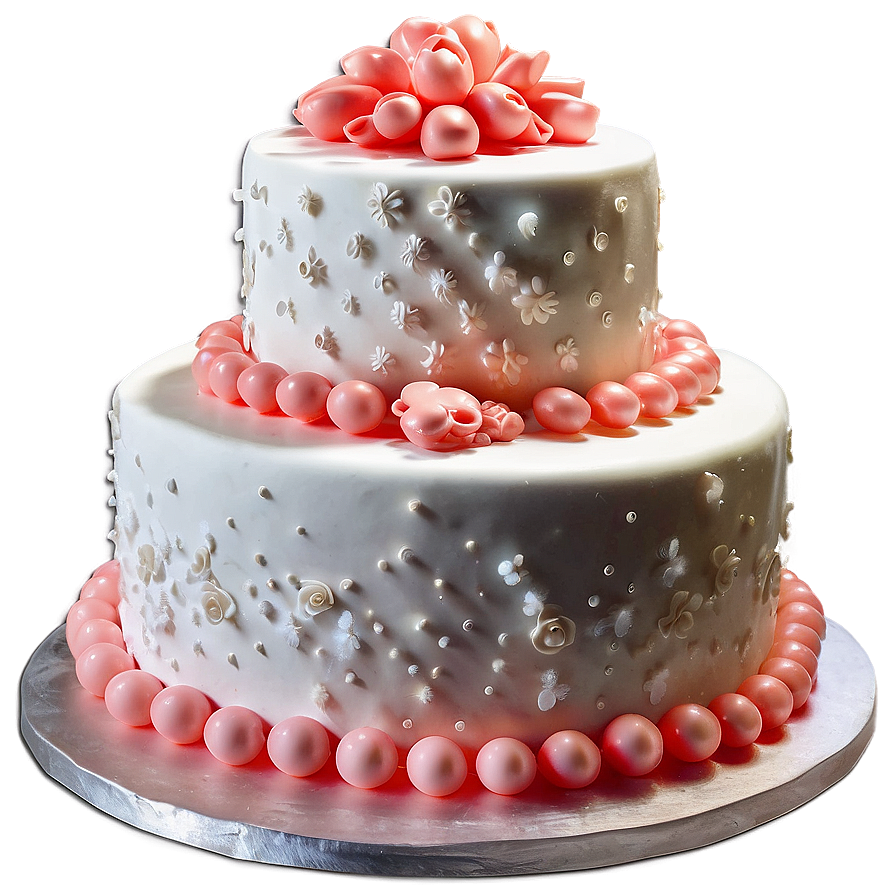 Coral Charm Wedding Cake Png Dus85