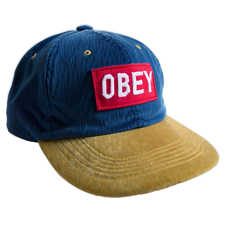 Corduroy Obey Hat Png 06262024