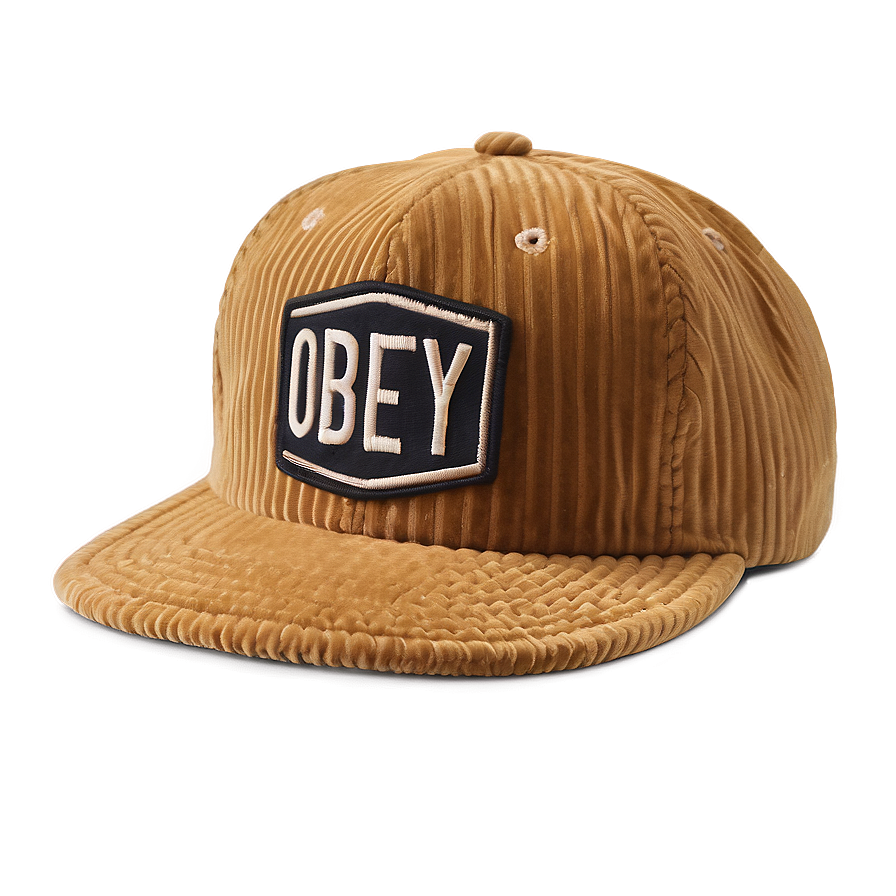 Corduroy Obey Hat Png 06262024