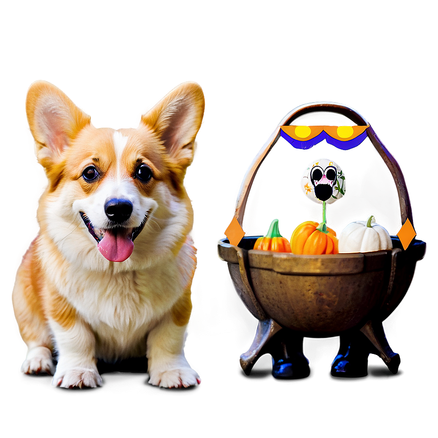 Corgi Trick Or Treat Png 13